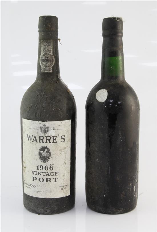 Two bottles of vintage port